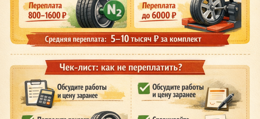 Обман в шиномонтаже: как недобросовестные мастера вытягивают деньги у автолюбителей