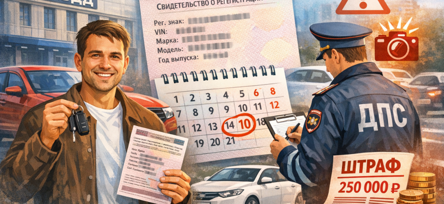 Постановка автомобиля на учет в России: сроки, штрафы и как их избежать