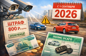 Штрафы за езду без ОСАГО 2026: новые правила и ограничения