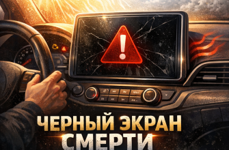 Черный экран в автомобиле: почему ломаются сенсорные дисплеи и чем это опасно