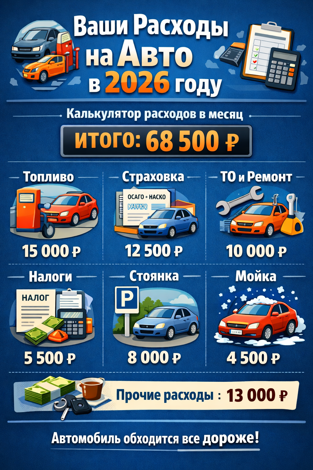Расходы на автомобиль в 2026 году расходы на автомобиль в 2026 году, калькулятор стоимости владения авто