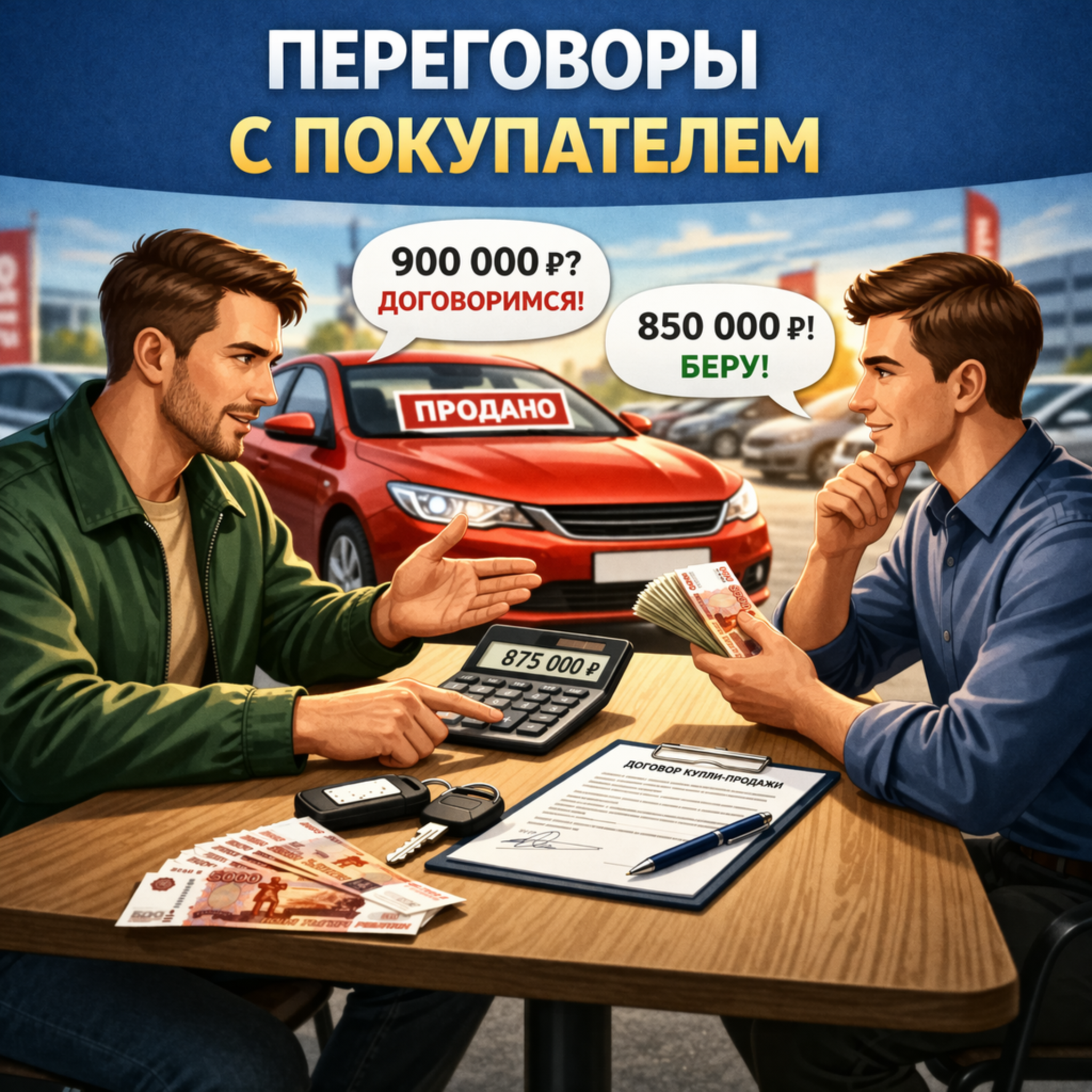 Переговоры с покупателем при продаже автомобиля Переговоры с покупателем при продаже автомобиля
