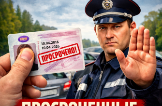 штраф за просроченные водительские права 2026