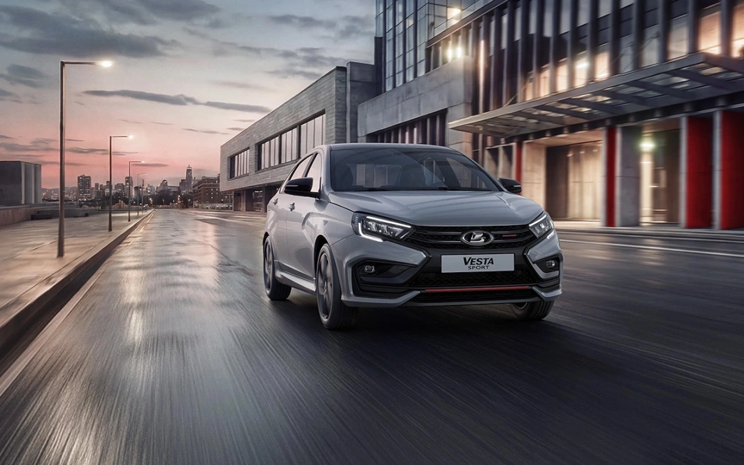 Lada Vesta Sport 2026 — вид спереди Lada Vesta Sport 2026 вид спереди