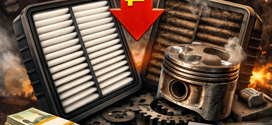 Когда менять воздушный фильтр двигателя