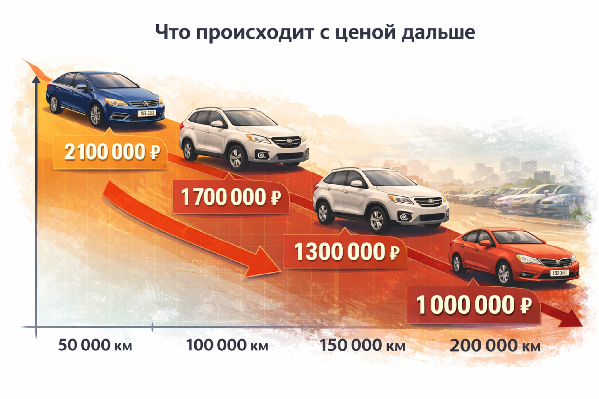 Падение стоимости автомобиля после 50 000 км как падает цена автомобиля после 50000 км пробега