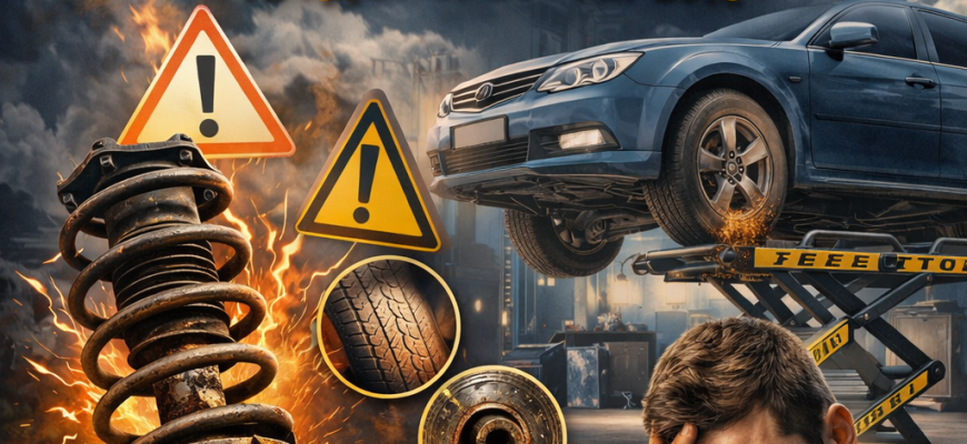 5 признаков износа подвески автомобиля