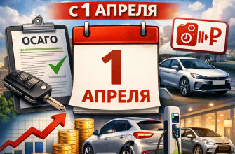 Изменения для автомобилистов с 1 апреля