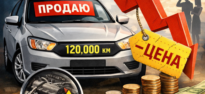 Продажа авто с пробегом 120 000 км