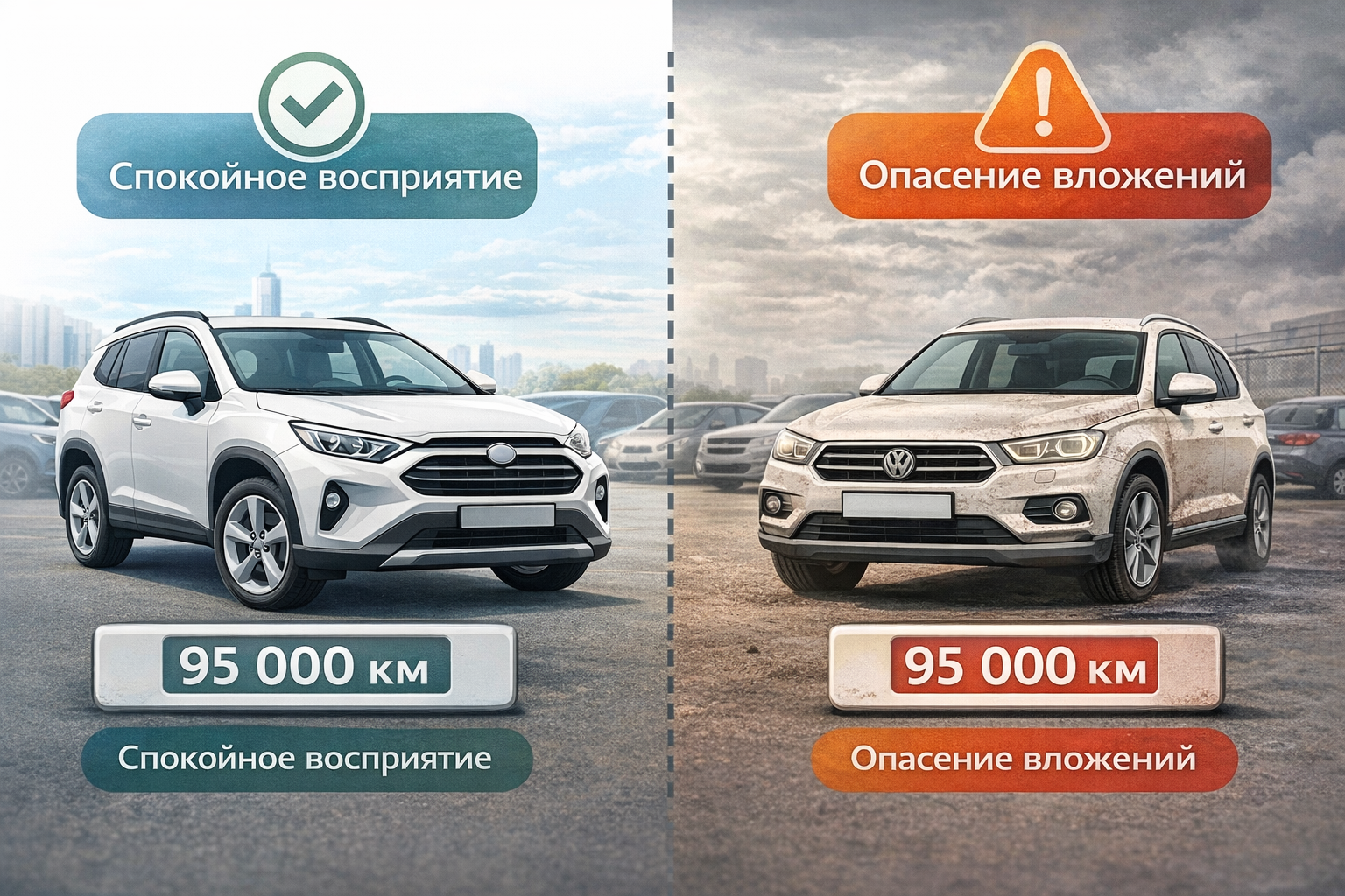 Одинаковый пробег но разная ликвидность — сравнение автомобилей на вторичном рынке