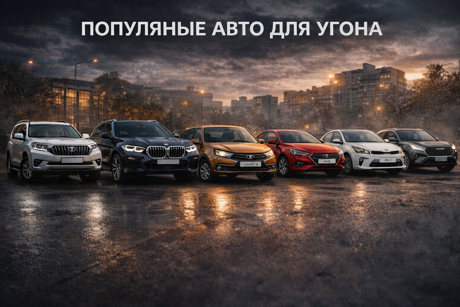 популярные автомобили для угона популярные модели автомобилей, которые чаще фигурируют в антирейтингах угонов