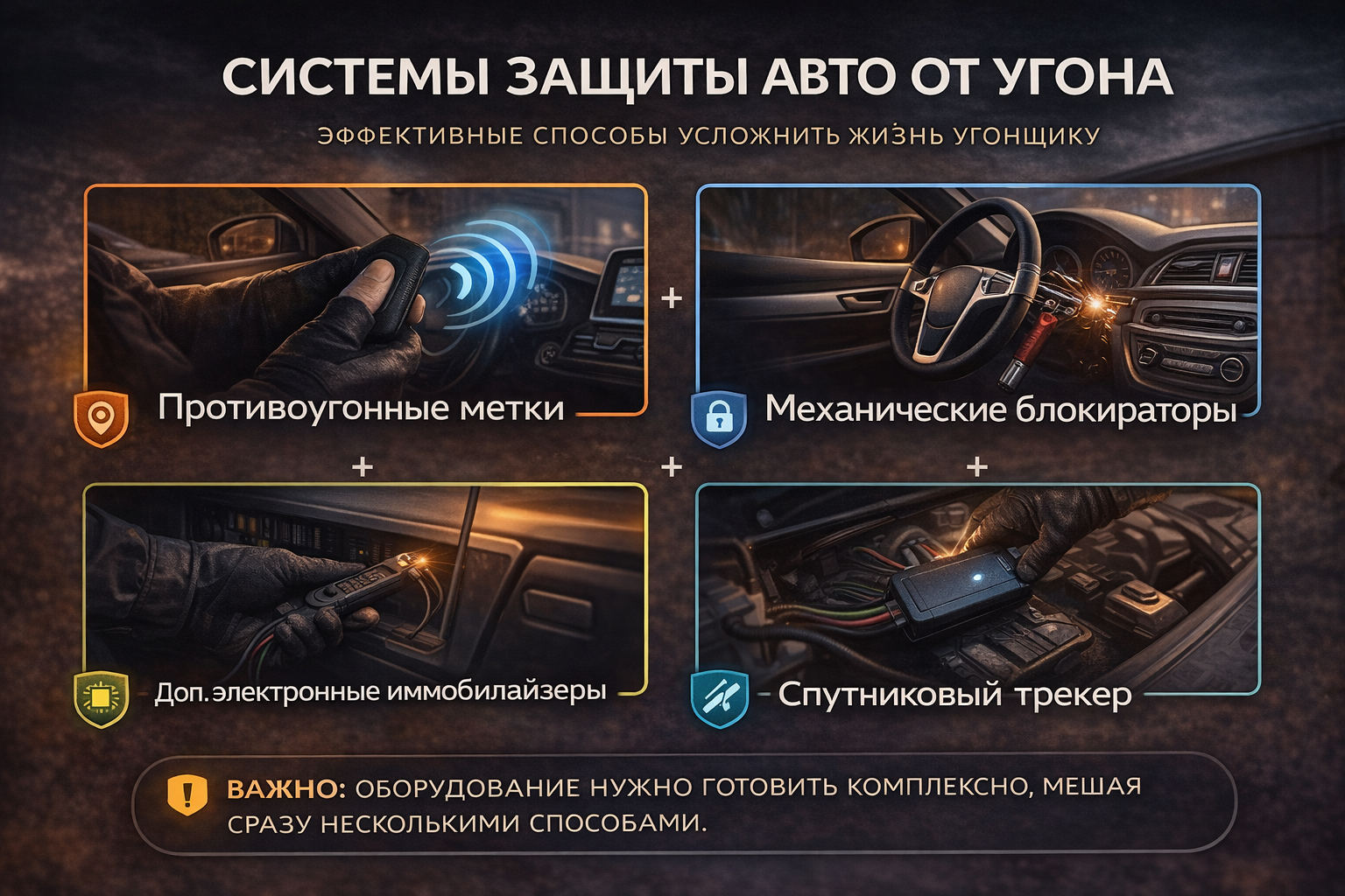 системы защиты автомобиля от угона системы защиты автомобиля от угона: сигнализация, иммобилайзер, блокировки и GPS