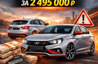 Lada Vesta Sport за 2 495 000 рублей в 2026 году