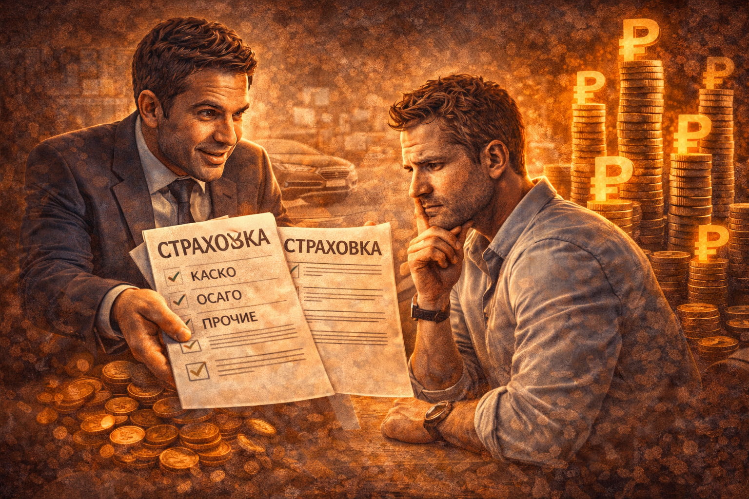 Рост стоимости автомобиля из-за допоборудования Новый автомобиль и набор дополнительных услуг, аксессуаров и страховок, которые увеличивают стоимость покупки