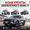 Названы конкуренты обновлённого Haval F7: с кем будет бороться кроссовер в 2026 году